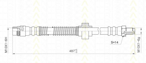 NF PARTS Тормозной шланг 815038108NF